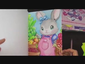 Челлендж. Раскрашиваем в детских раскрасках материалами для детского творчества