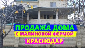 Продажа дома в Краснодаре с Малиновой фермой. Дом с ремонтом в Краснодаре. Недвижимость в Краснодаре
