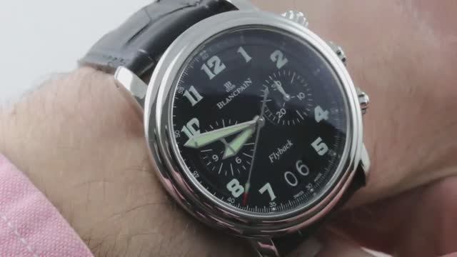 Хронограф Blancpain Leman с обратной связью Grande Date (2855F-1130-53B)