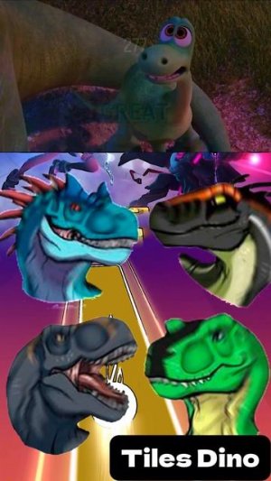 КТО САМЫЙ КРУТОЙ? - Мультики про Динозавров уровень 71 | МУЛЬТФИЛЬМЫ ДИНОЗАВРЫ в Tiles Hop
