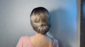 Простая элегантная прическа за 5 мин.