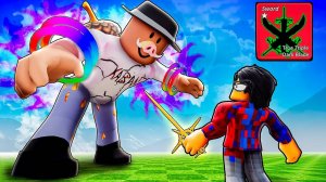 Играю с АДМИНОМ BLOX FRUITS в Роблокс! + Кабан