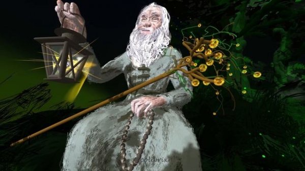 Major Arcana "The Hermit" / Virtual Reality Painting / NFT Art