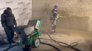 Торкрет установка УТ-1. Испытание расходников нового типа на площадке Торкрет ВЕЛД.