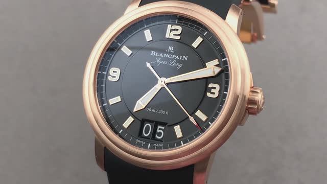 Обзор часов Blancpain Leman Aqua Lung Grande Date 2850B-3630A-64B