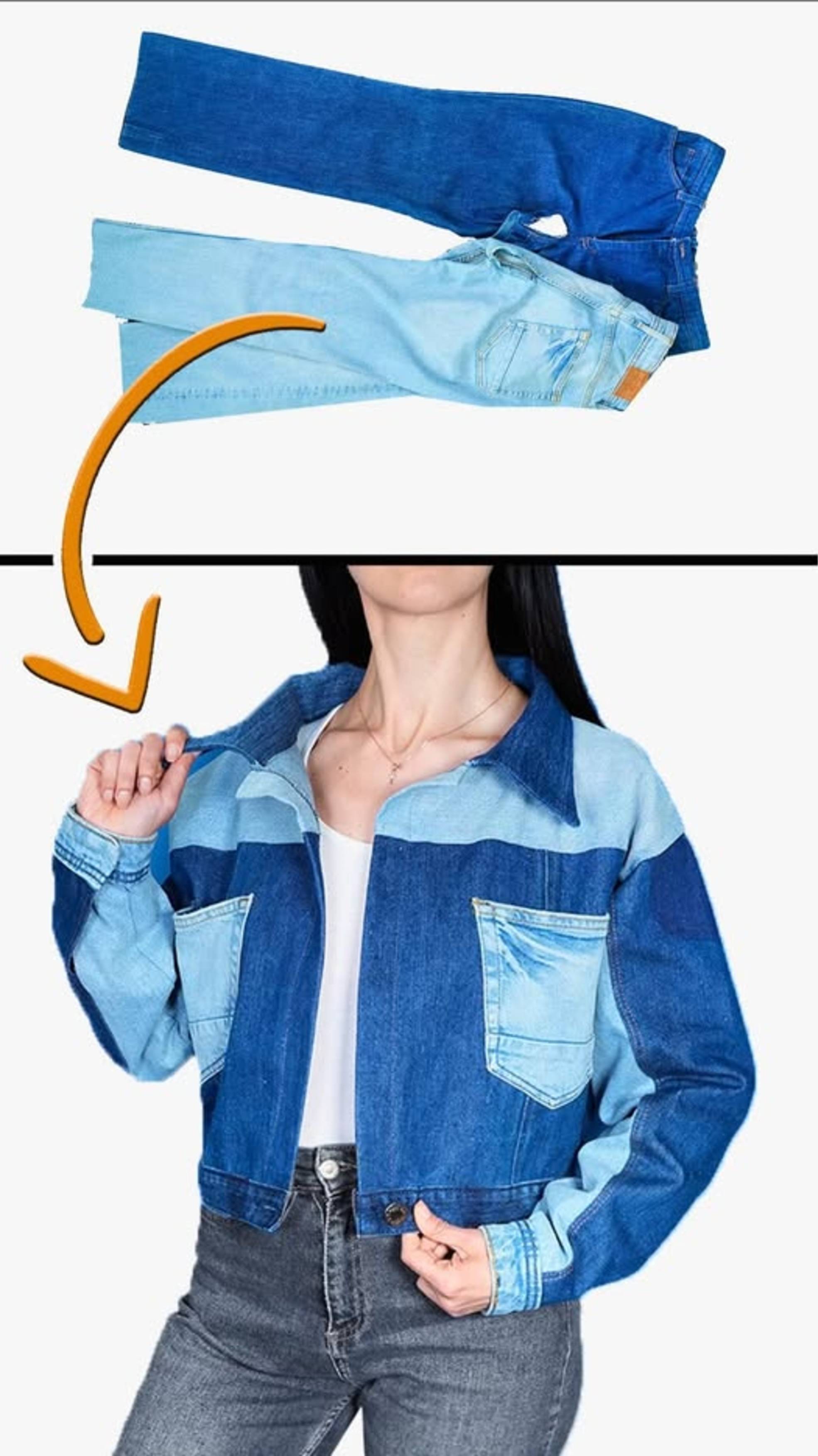 Лоскутная куртка своими руками из старых джинсов MiARTi Лаборатория Рукоделия 🧵✂️