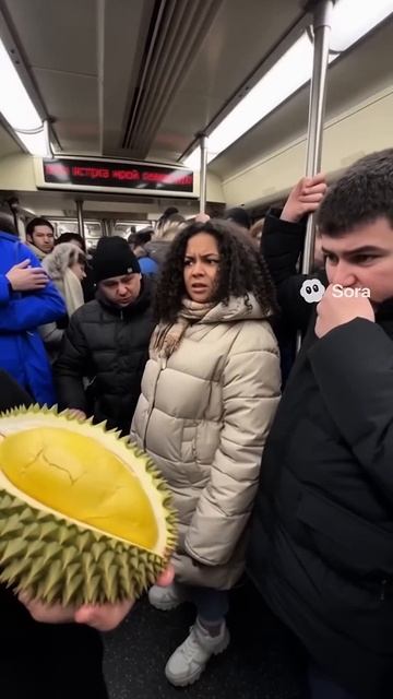 Попробовал дуриан в метро
