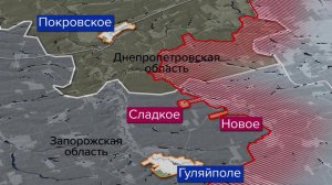 ВС РФ освободили населенные пункты Новое и Сладкое в Запорожской области и Гнатовку в ДНР.