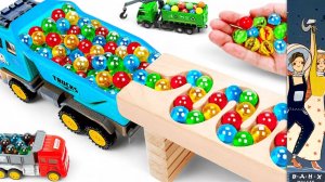 Мультики для детей. Яркие шарики спускаются с разноцветных горок. Мультики для малышей