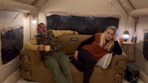 АТИК Кемпинг с комфортом дома в 2-комнатной палатке.