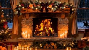 КАМИН 4К. Уютный Зимний Камин в Тёплой Домашней Атмосфере. Релакс для души.