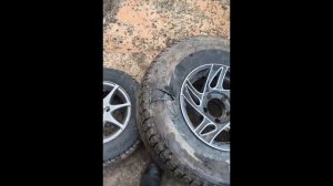 очередное пробитие колеса на Черныше