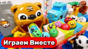 АСМР РАЗВИВАЮЩИЙ КОНСТРУКТОР ЛЕГО И МАРБЛ ГОРКИ С ШАРИКАМИ ДЛЯ ДЕТЕЙ 🔴🔴🔴