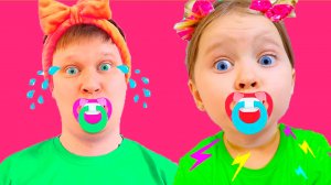 Милана с папой и их забавная история с говорящими куклами