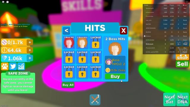 ВОТ ЭТО БИТА! КУПИЛ САМУЮ МОЩНУЮ БИТУ 9.999.999 УРОВНЯ И ВСЕМ ЛОМАЮ ГОЛОВЫ! СИМУЛЯТОР БИТЫ В ROBLOX смотреть онлайн