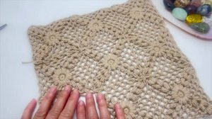 Ажурный мотив крючком для начинающих ✨ — Вязание крючком простые узоры