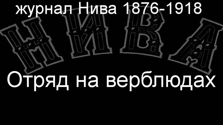 Отряд на верблюдах.Кальборн,описание журнал Нива 1876-1918 смотреть онлайн