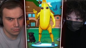 ГЛЕБ ИГРАЕТ в FORTNITE / СЕЗОН СИМПСОНОВ (Ростик, Хелин, Витя) | Sasavot