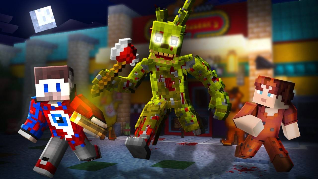 Я Добавил МИМИК СПРИНГТРАПА в Майнкрафт и он ПРЕСЛЕДОВАЛ НАС.. САМОЕ СТРАШНОЕ СУЩЕСТВО FNAF MIMIC