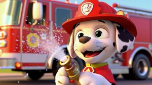 🚒 Храбрый Маршалл спешит на помощь! Поучительная песенка для детей про «Щенячий Патруль» ☀️