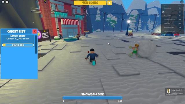 Я СДЕЛАЛ САМЫЙ ОГРОМНЫЙ СНЕЖНЫЙ ШАР! СНОШУ ВСЕХ НА СВОЕМ ПУТИ! СИМУЛЯТОР СНЕЖНОГО ШАРА В ROBLOX смотреть онлайн