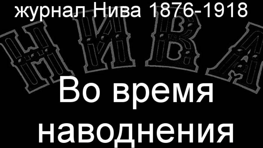 Во время наводнения.Миллер,описание журнал Нива 1876-1918 смотреть онлайн