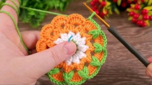 КРУГЛЫЙ МОТИВ КРЮЧКОМ❤ #всевжизнисвязано #все_в_жизни_связано #вязаниекрючком