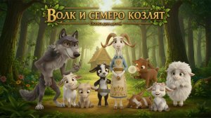 СКАЗКА ВОЛК И СЕМЕРО КОЗЛЯТ 🐺🐐 ПЕСЕНКА-СКАЗКА ДЛЯ ДЕТЕЙ 🎶 ВЕСЁЛЫЙ МУЛЬТИК ПРО ВОЛКА И КОЗЛЯТ