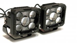 Фары 96W - Aozoom Y30-02 Ближний 32W с СТГ- Дальний свет 64W, ДХО