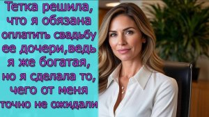 Тетка решила, что я обязана оплатить свадьбу ее дочери, ведь я же богатая, но я сделала то...
