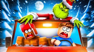 ЗРЯ МЫ ОТПРАВИЛИСЬ В ЗИМНЮЮ ПОЕЗДКУ!😱 24 ЧАСА В МАШИНЕ В РОБЛОКС!