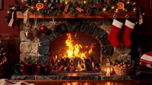 Спокойная Зимняя Атмосфера у Камина❄️ Спокойный треск дров для уютного вечера