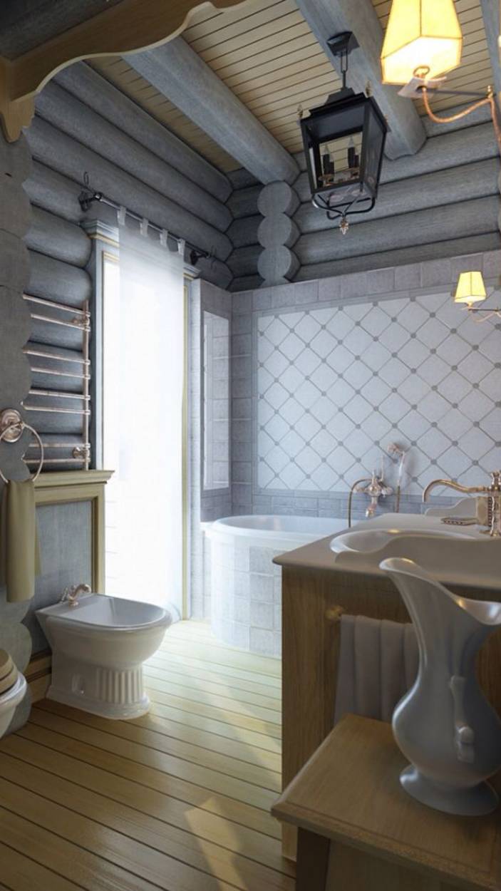 Дизайн в срубе из бревна. Наши дома несколько примеров.