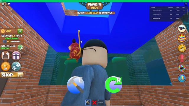 ПОСТРОЙ ЧТОБЫ ВЫЖИТЬ! СИМУЛЯТОР ВЫЖИВАНИЯ В ROBLOX смотреть онлайн