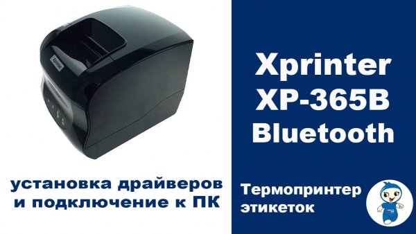 Подключение к компьютеру термопринтера XP-365B Bluetooth Xprinter, установка драйверов.