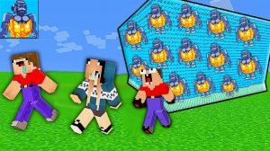 2 НУБА И ДЕВУШКА ПРО СПАСАЮТСЯ ОТ ЦУНАМИ ДЖАКОРИЛЛА ХЭЛЛОУИН БРЕЙНРОТ В МАЙНКРАФТ