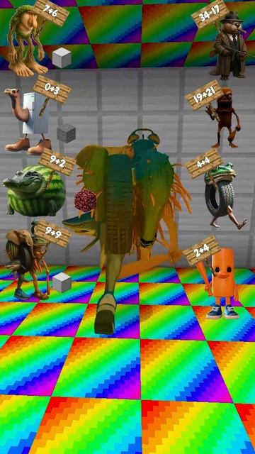 Italian Brainrot Vs Squid Game Sky Jump #shorts #minecraft #brainrot смотреть онлайн