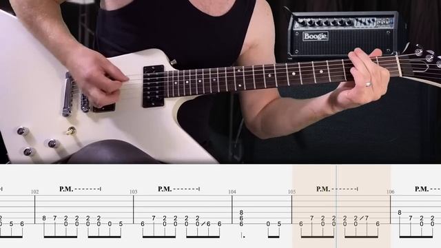 Metallica - Blackened Cover (Табулатура) Guitar Tutorial TABS смотреть онлайн
