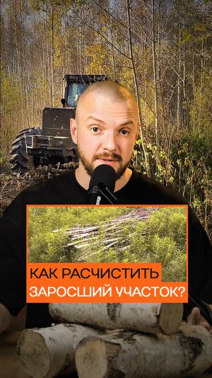 Как расчистить большой участок