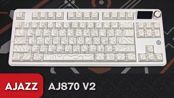 Обзор Ajazz AK870 V2. TKL беспровод за 4к!