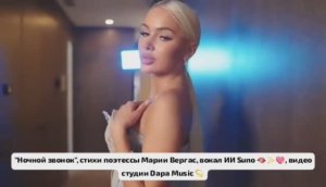 "Ночной звонок" - стихи поэтессы Марии Варгас, блюзовый вокал ИИ Suno, видео студии Dapa Music