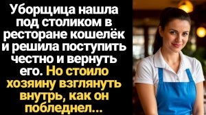 ИСТОРИЯ ИЗ ЖИЗНИ/Уборщица нашла кошелек в ресторане и решила его вернуть хозяину