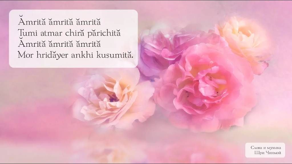 2е занятие Amrita. Песня Шри Чинмоя