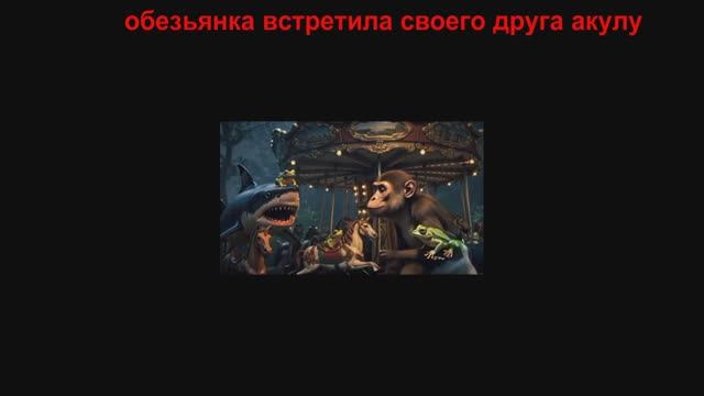 лягушки ,акула и обезьяна на карусели. смотреть онлайн