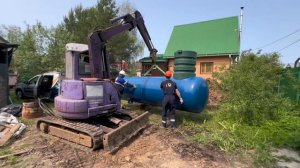 Установка газгольдера 5000 литров
