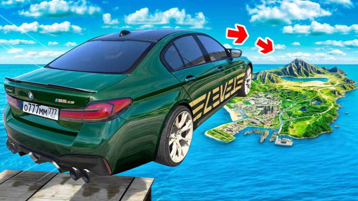 Как далеко чит тачка улетит с огромного трамплина в ГТА 5 Моды? Обзор мода в GTA 5 смотреть онлайн