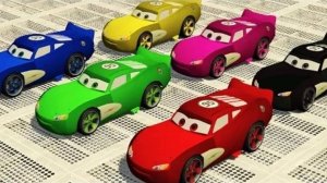 Учим цвета с Молнией Маккуином и супергероями из мультфильма для детей "Потешки