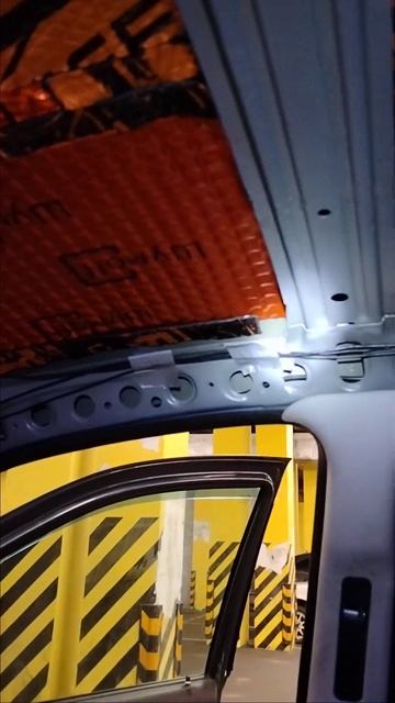 шумоизоляция потолка лада гранта Лифтбек. часть 1. смотреть онлайн