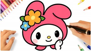 КАК БЫСТРО И ЛЕГКО НАРИСОВАТЬ ЗАСТЕНЧИВУЮ МЕЛОДИ 🌼