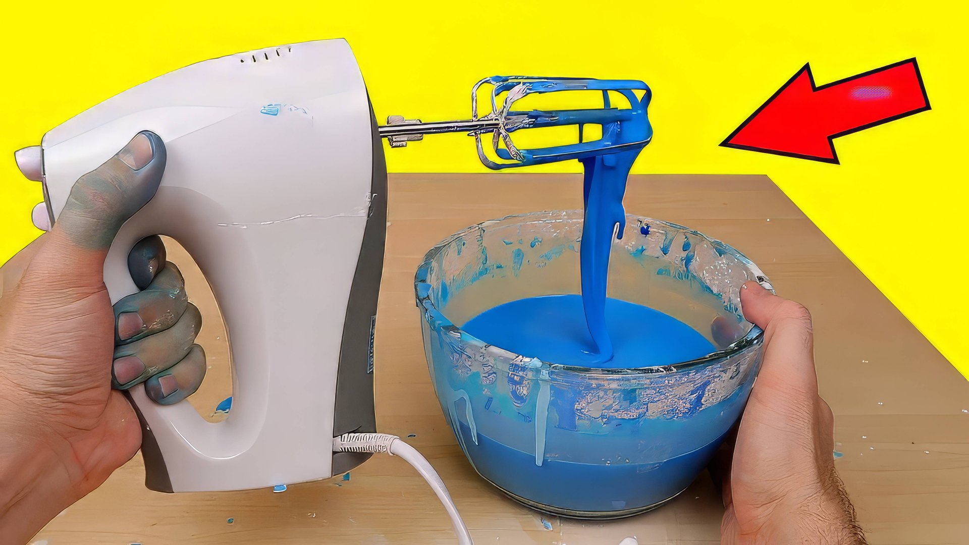 Сможет ли Миксер замешать Неньютоновскую жидкость? Неньютоновская жидкость VS Миксер! alex boyko смотреть онлайн